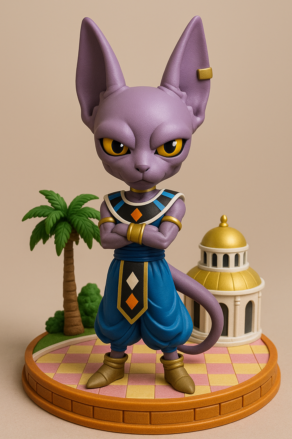 Figurine Qposket de Beerus (Bills) – Dragon Ball