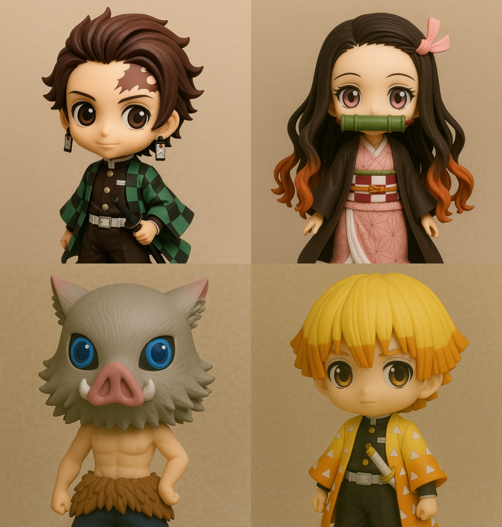 Pack Kimetsu no Yaiba (4 personajes)